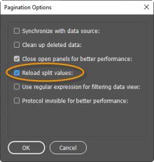 Reload split values right before automation process