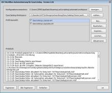 Übersichts- und Ausgabe-Dialog für die Workflow-Automatisierung für EasyCatalog