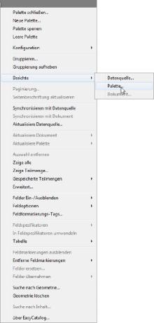 EasyCatalog-Palette als CSV-Datei speichern