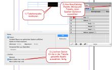 Mit EasyCatalog in Tabellen Spaltenbreiten steuern / Spalten in Tabellen löschen