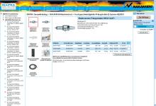 Produktdetailseite im Internet für Maschinenspindeln auf Basis des Product-Information-Management-Systems UST-DataPublisherWEB